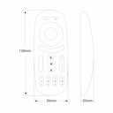 LED RGB + CCT Remote control - 4 Zones - BLACK - FUT092B - Mi Light