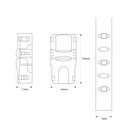Hippo SMD single colour Strip-to-Strip connector - 5mm PCB - 2 pin - IP20 - Max 24V