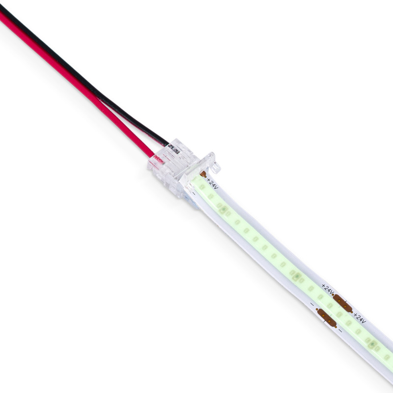Hippo COB single colour strip connector - 8mm PCB - 2 pin - IP20 - Max 24V
