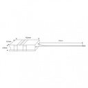 Strip to power supply Hippo COB single colour connector - 10mm PCB - 2 pin - IP20 - Max 24V