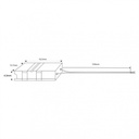 Hippo COB RGBW strip to controller connector - 12mm PCB - 5 pin - IP20 - Max 24V