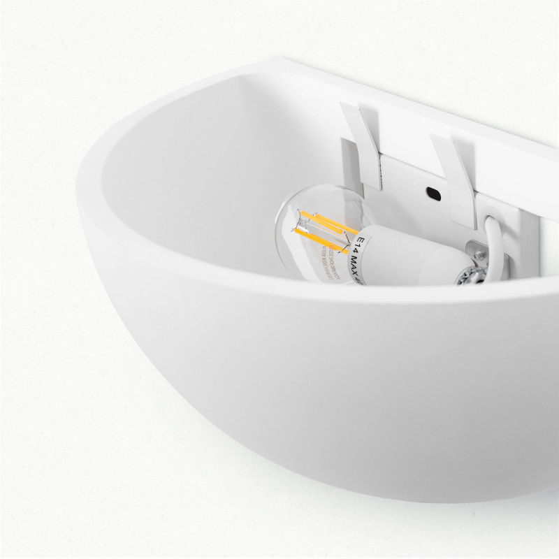 Wall light "Bol" - plaster - 1 x E14