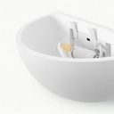 Wall light "Bol" - plaster - 1 x E14