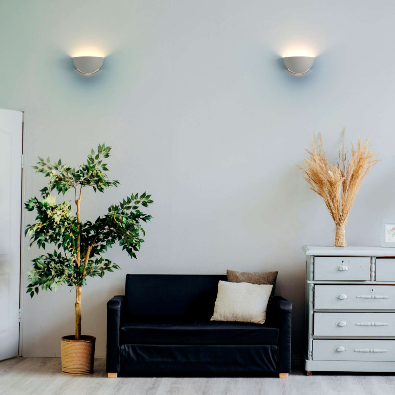 Wall light "Bol" - plaster - 1 x E14