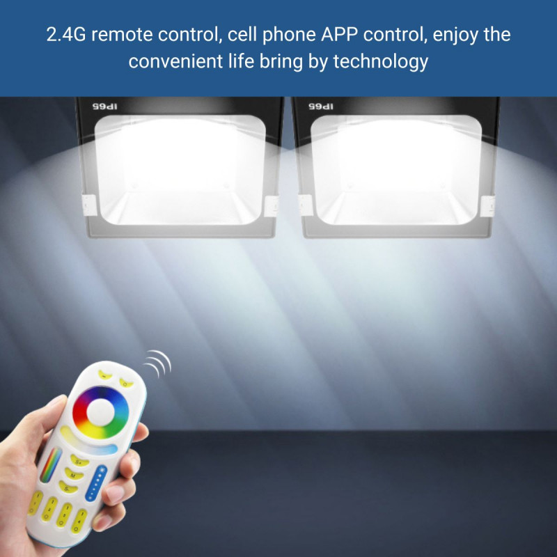 Outdoor RGB+CCT LED floodlight - 30W - RF/WiFi - IP65 -Mi-Light