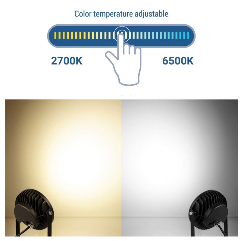 LED Garden spike light RGB+CCT - 25W - IP66 - RF/WiFi - Mi-Light