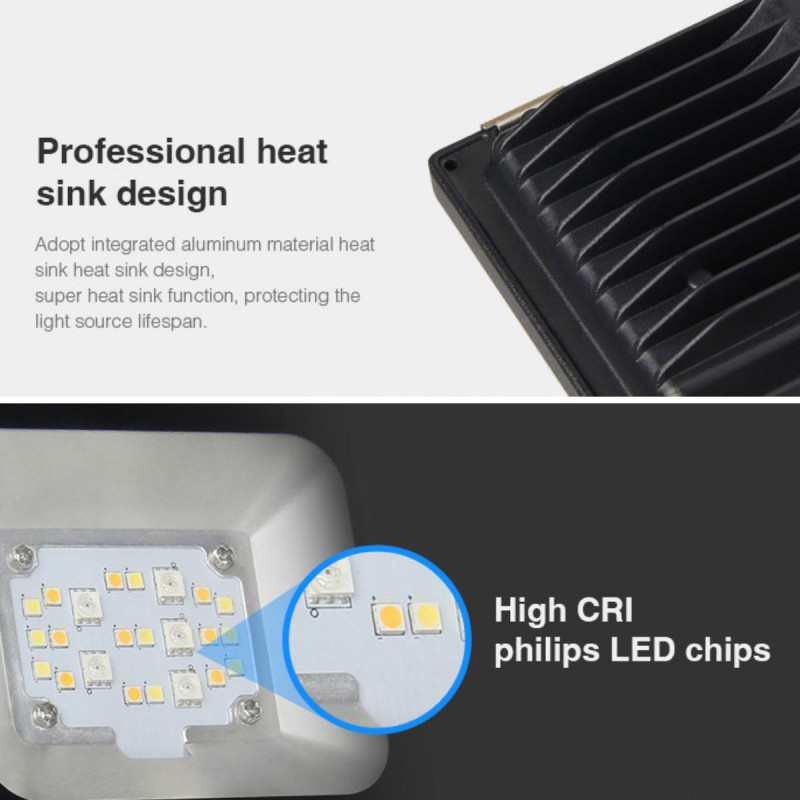 Outdoor RGB+CCT LED floodlight - 10W - RF/WiFi - IP65 -Mi-Light