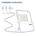 Outdoor RGB+CCT LED floodlight - 10W - RF/WiFi - IP65 -Mi-Light