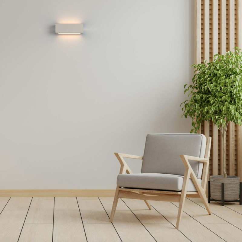 Wall light "Plast" - Plaster - Bidirectional - 1 x G9