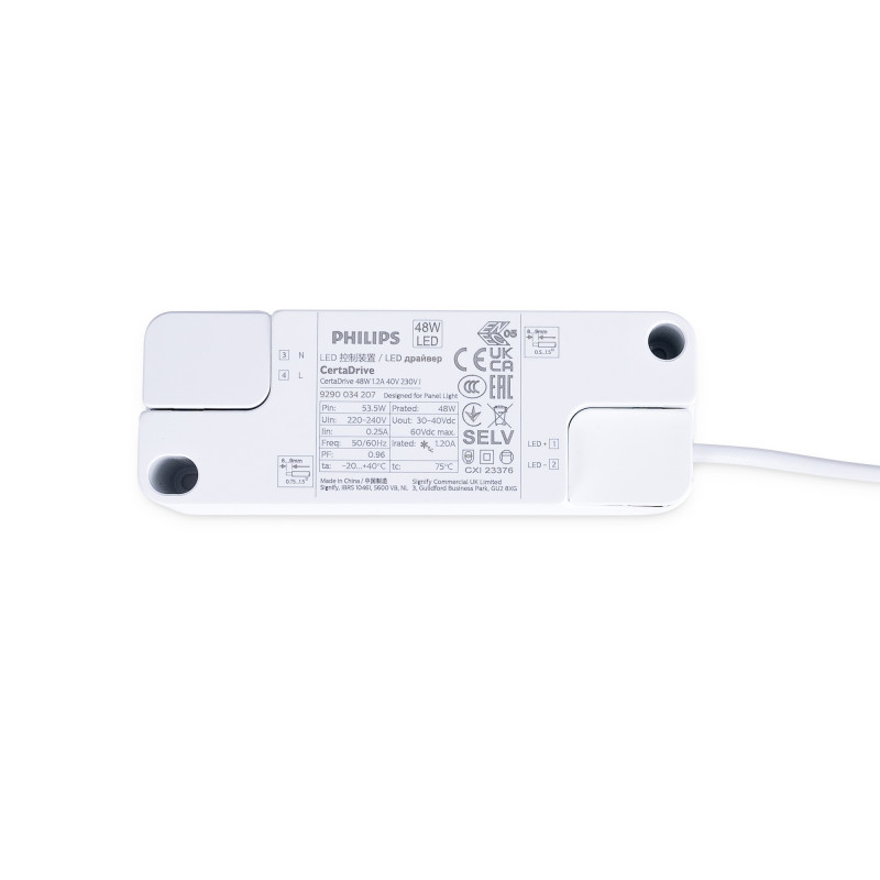 Recessed Backlight LED panel - 120x60cm - 5600lm - Philips driver - 50W - UGR22 - IP40