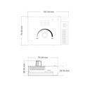 PMW Manual dimmer 12-48V DC - 20A - RF 2.4GHz - Adjustable frequency and dimming curve - Skydance