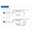 Single colour controller 12-48V DC - 8A - RF 2.4G - PUSH dimmer - MINI - Skydance