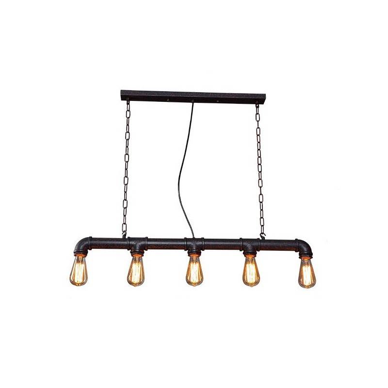Vintage pipe pendant lamp "COPPER".