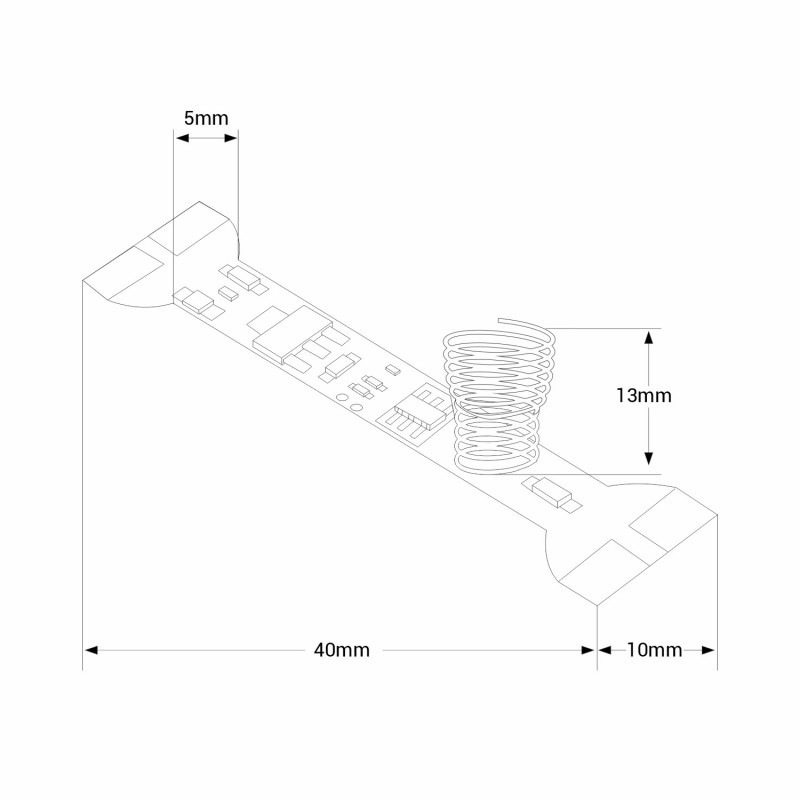 On/off and dimming touch switch - 5-24V DC