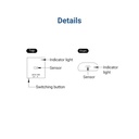 Dual proximity sensor for On/Off and dimming of LED strips - 5-24V DC