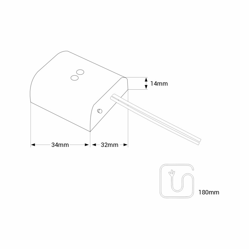 Dual proximity sensor for On/Off and dimming of LED strips - 5-24V DC