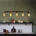 Vintage pipe pendant lamp "COPPER".
