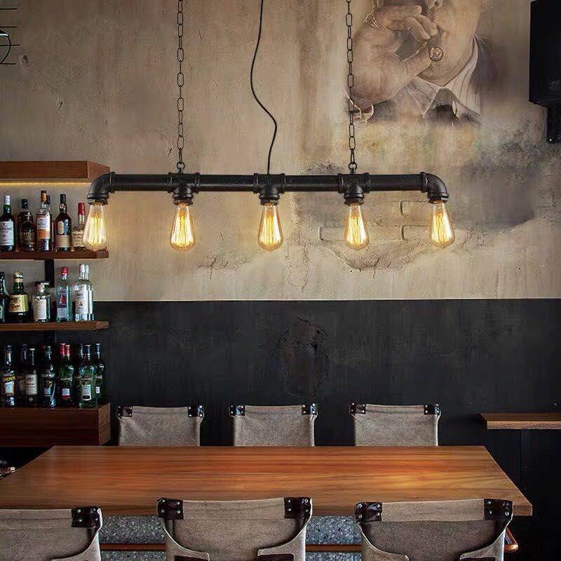 Vintage pipe pendant lamp "COPPER".