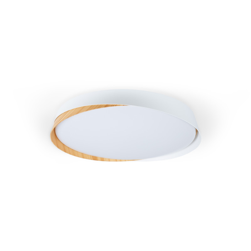 CCT LED 36W ceiling light - Wood effect - ø50cm - IP22