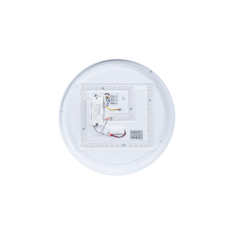 CCT LED 24W Ceiling Light - Wood and Polycarbonate - ø40cm - IP22