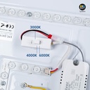 CCT LED 24W Ceiling Light - Wood and Polycarbonate - ø40cm - IP22