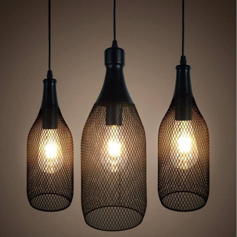 Bottle pendant lamp "CODD".