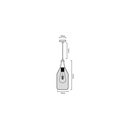 Bottle pendant lamp "CODD".