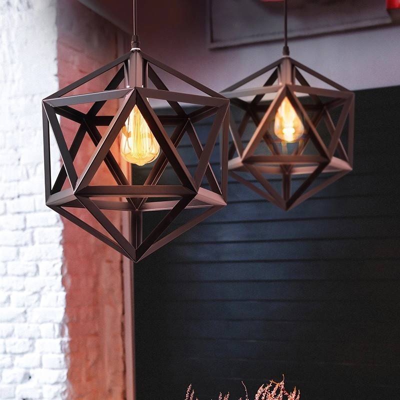 Nordic icosahedron pendant lamp "KODA".