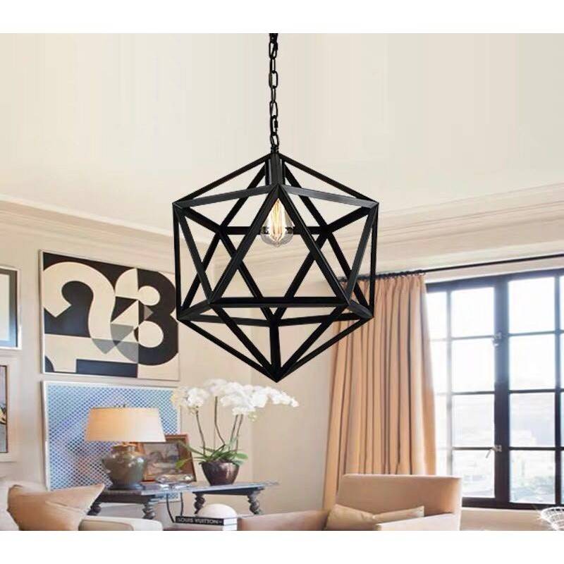 Nordic icosahedron pendant lamp "KODA".
