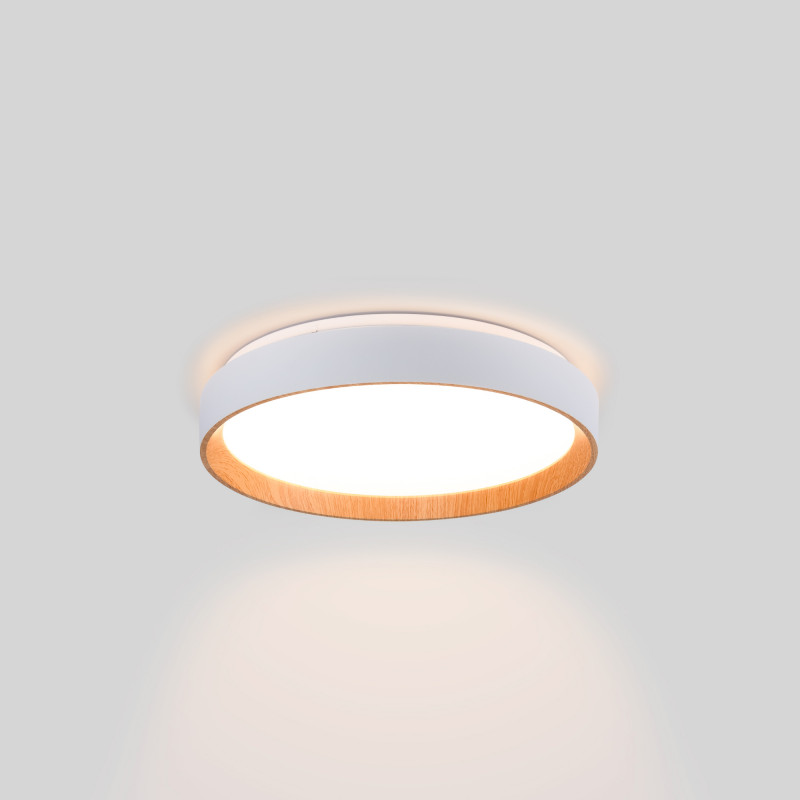 CCT LED 24W Ceiling light - Wood Effect - Ø40cm