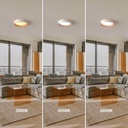 CCT LED 24W Ceiling light - Wood Effect - Ø40cm