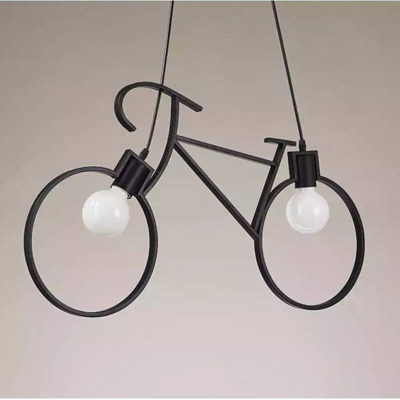 Oliver" bicycle pendant lamp - 2 x E27