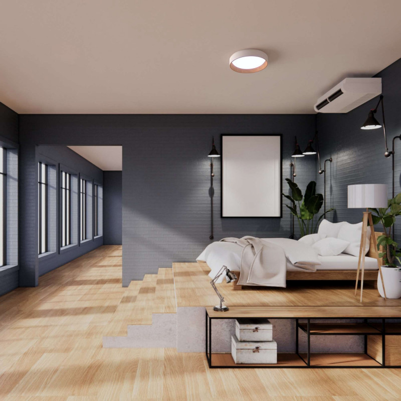 CCT LED 24W Ceiling light - Wood Effect - Ø40cm