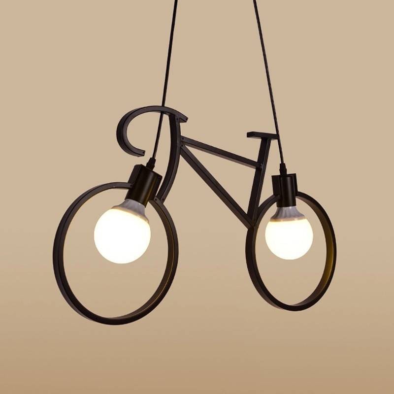 Oliver" bicycle pendant lamp - 2 x E27