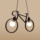 Oliver" bicycle pendant lamp - 2 x E27