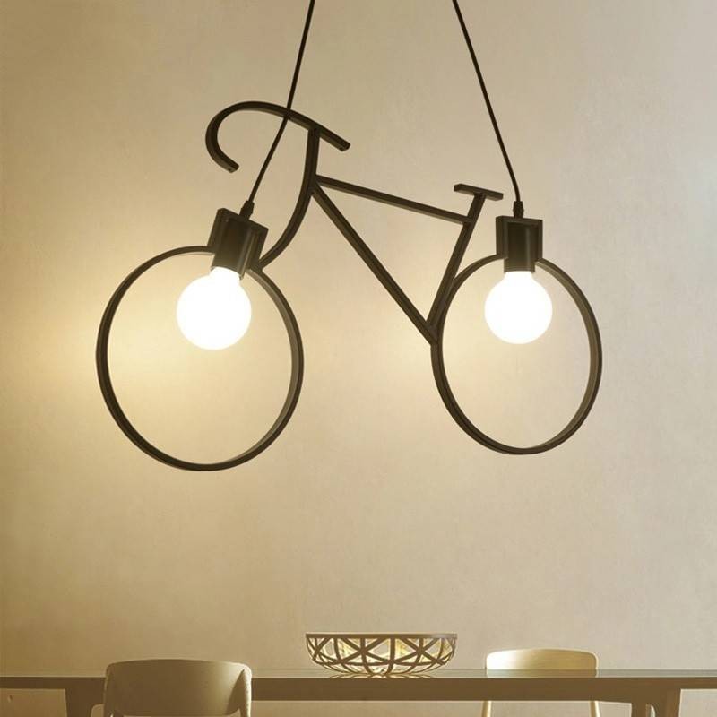 Oliver" bicycle pendant lamp - 2 x E27