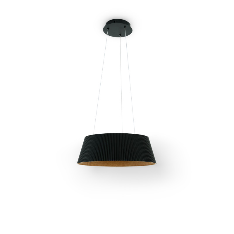 CCT LED Pendant Lamp - 24W - Wood effect - ø46cm