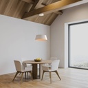CCT LED Pendant Lamp - 24W - Wood effect - ø46cm