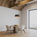 CCT LED Pendant Lamp - 24W - Wood effect - ø46cm