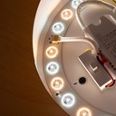 CCT LED slant ceiling light - 12W - Wood effect - ø35cm