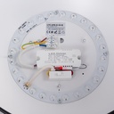 CCT LED slant ceiling light - 12W - Wood effect - ø35cm