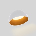 CCT LED slant ceiling light - 12W - Wood effect - ø35cm