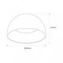 CCT LED 24W ceiling light - Wood effect - ø50cm