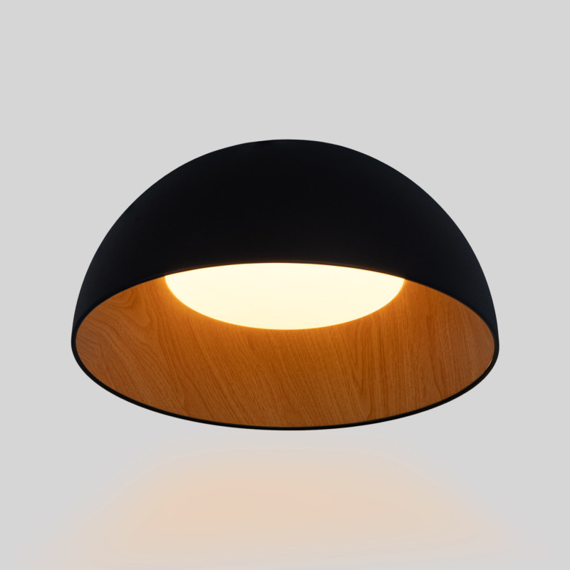 CCT LED 24W ceiling light - Wood effect - ø50cm