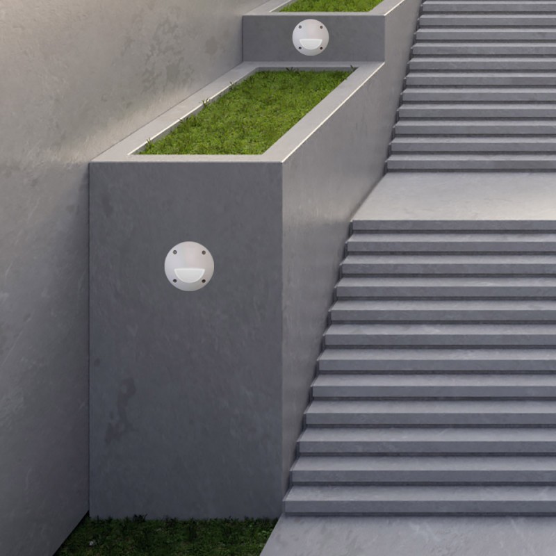 FUMAGALLI "LETI 100" GX53 recessed LED step light - 3W - IP66