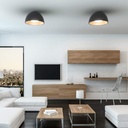 CCT LED 24W ceiling light - Wood effect - ø50cm