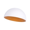 CCT LED slant ceiling light - 24W - Wood effect - ø50cm