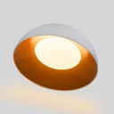 CCT LED slant ceiling light - 24W - Wood effect - ø50cm