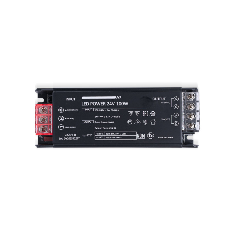 Slim power supply - 100W - 24V - 4.1A - High efficiency - IP20