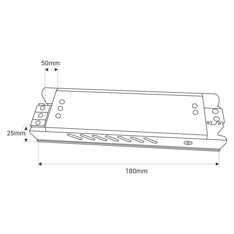 Slim power supply - 200W - 24V - 8.3A - High Efficiency - IP20
